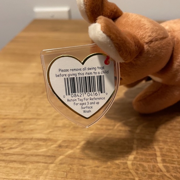 Ty Beanie Babies Pouch Kangaroo and Baby Brown 1996 – New Tag Protector VINTAGE - Picture 7 of 10